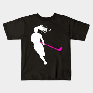 floorball player Kids T-Shirt